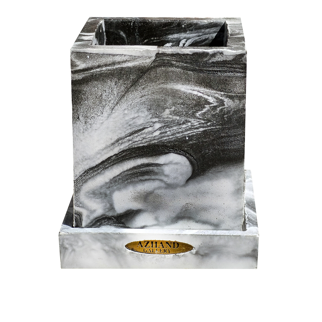 Main image of Azhand Aesthetic – 石质笔筒，柔和大理石纹理