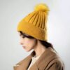 Thumbnail 2: 女士针织冬季毛线帽 – 花朵款