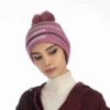 Thumbnail 2: 女士针织冬季毛线帽 – 条纹款
