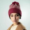 Thumbnail 3: 女士针织冬季毛线帽 – 之字纹款