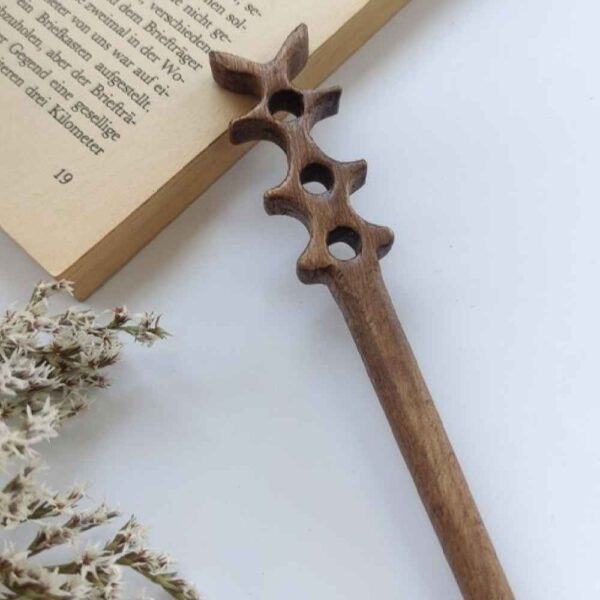 木质发簪 手工雕刻大号款 女士适用