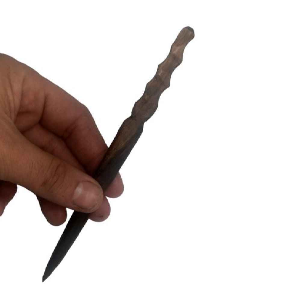 木质发簪 手工制作弯曲设计 女士款