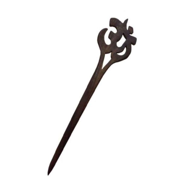 木质发簪 手工制作“Om”符号 大号