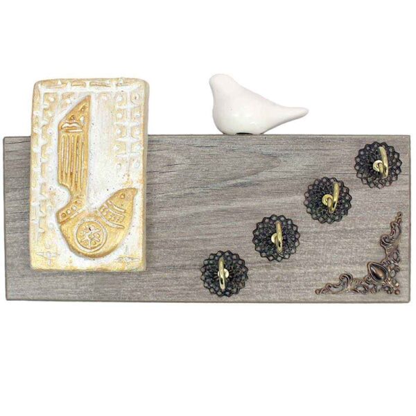 装饰手工墙面钥匙挂架，鸟款