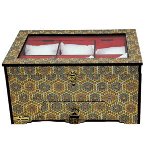 木质手表盒 – 6格设计，波斯优雅风格灵感