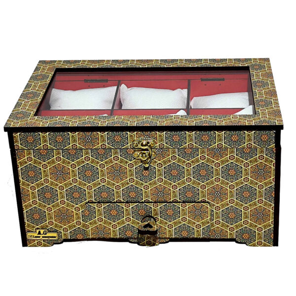 木质手表盒 – 6格设计，波斯优雅风格灵感