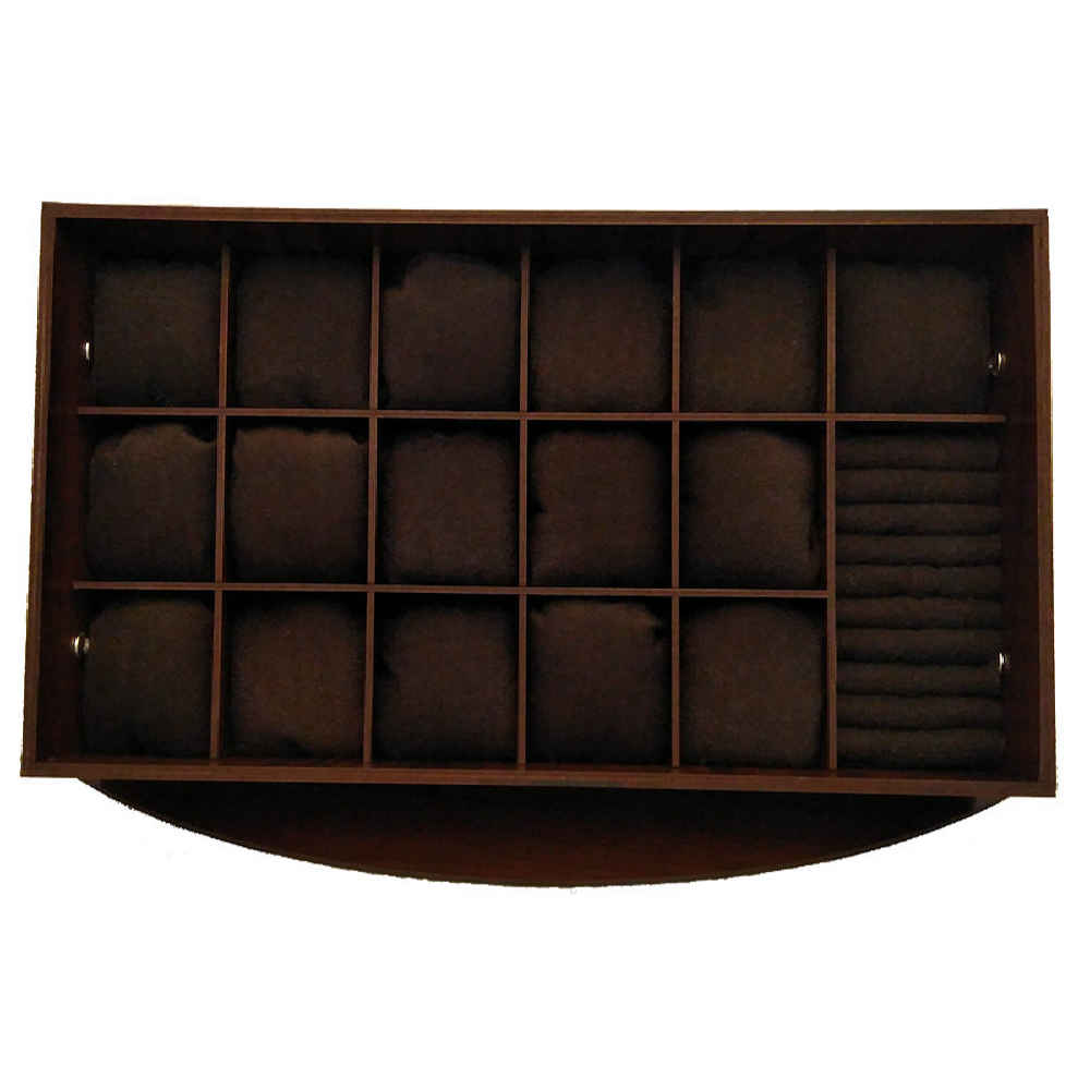 木质手表展示盒 – 16格，附枕头