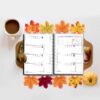 Thumbnail 6: 1403波斯日历每日手帐 白色花卉设计款