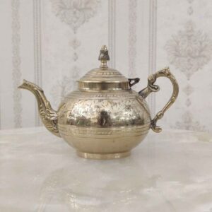 黄铜茶壶 手工雕刻优雅图案 Bahar