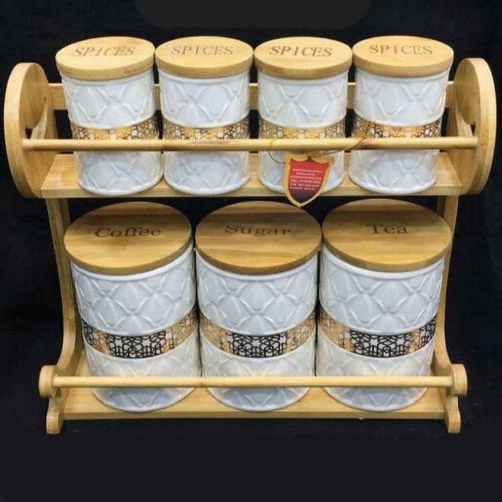 Main image of 陶瓷雕花密封罐 – 厨房收纳 Hamta款