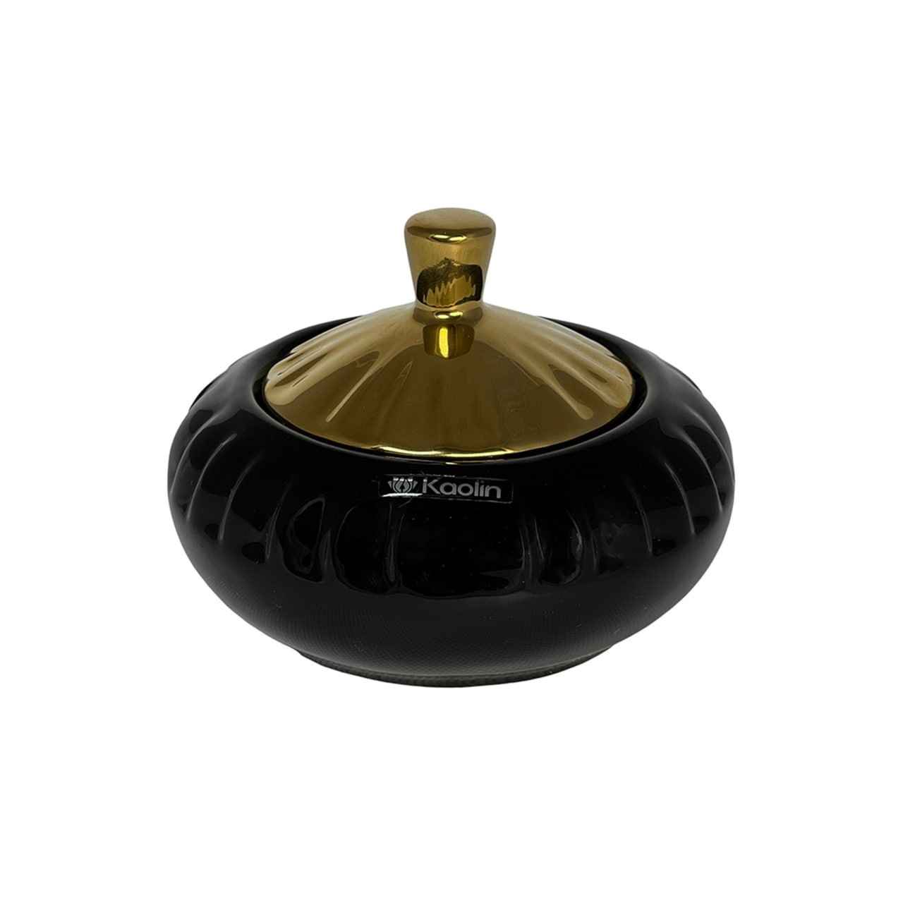 陶瓷糖罐 金色盖款