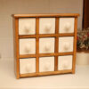 Thumbnail 2: 手工制作陶瓷抽屉柜——9格带木质盒