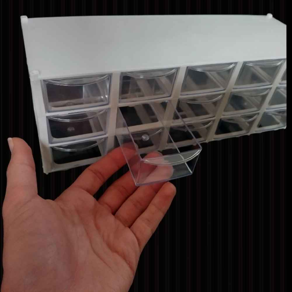 塑料抽屉收纳箱——15格3排