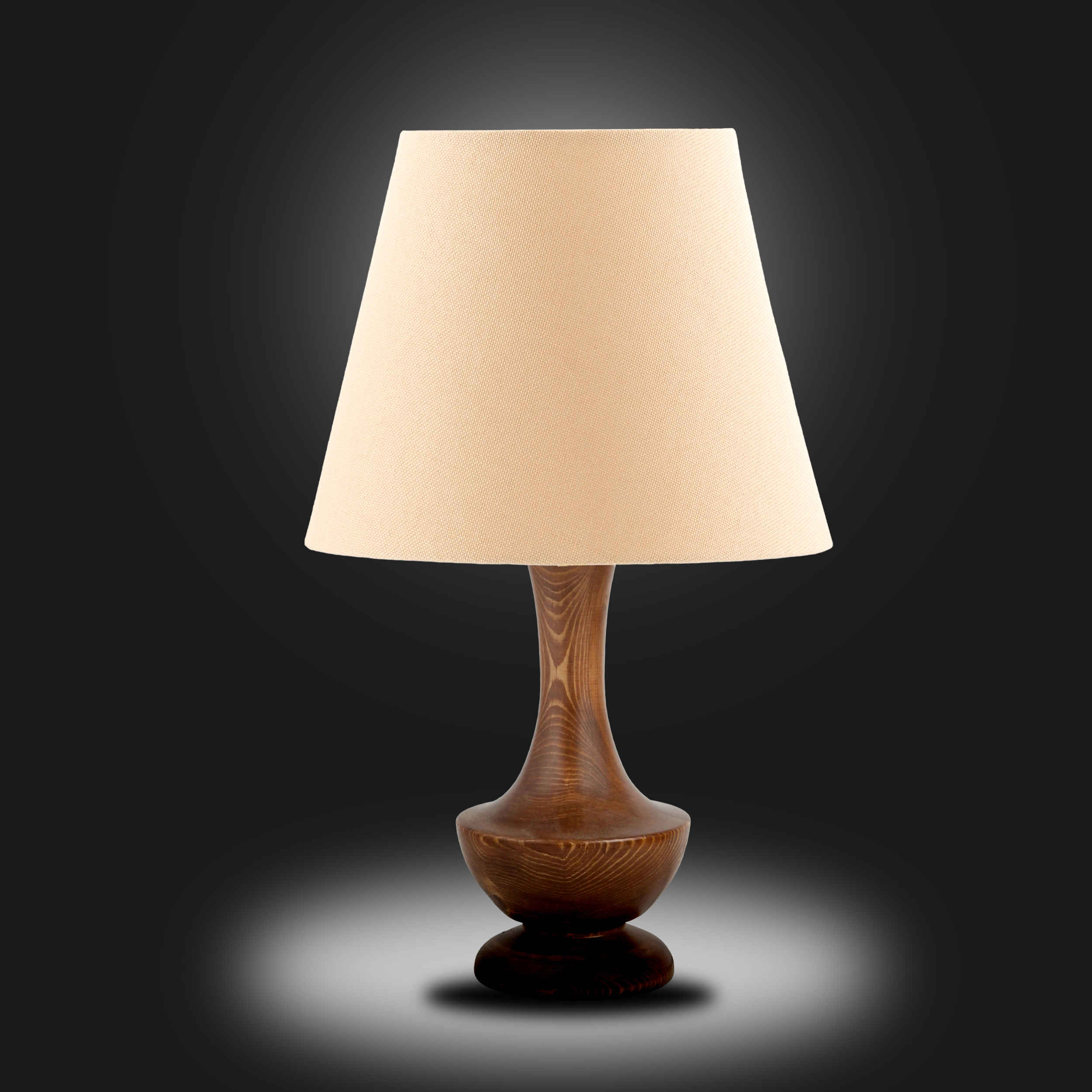 木质台灯 配布艺手工灯罩 Raha 款