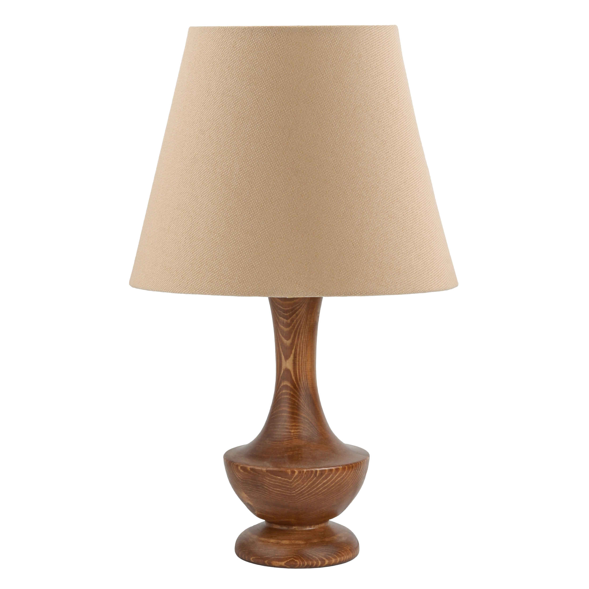 Main image of 木质台灯 配布艺手工灯罩 Raha 款