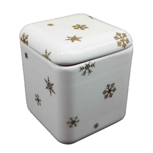 陶瓷糖罐 带盖 艺术风 Snow 款