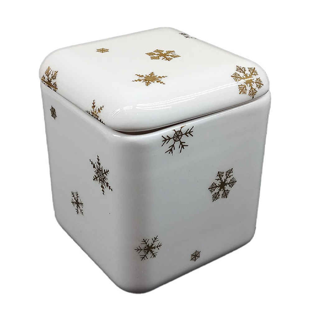 Main image of 陶瓷糖罐 带盖 艺术风 Snow 款