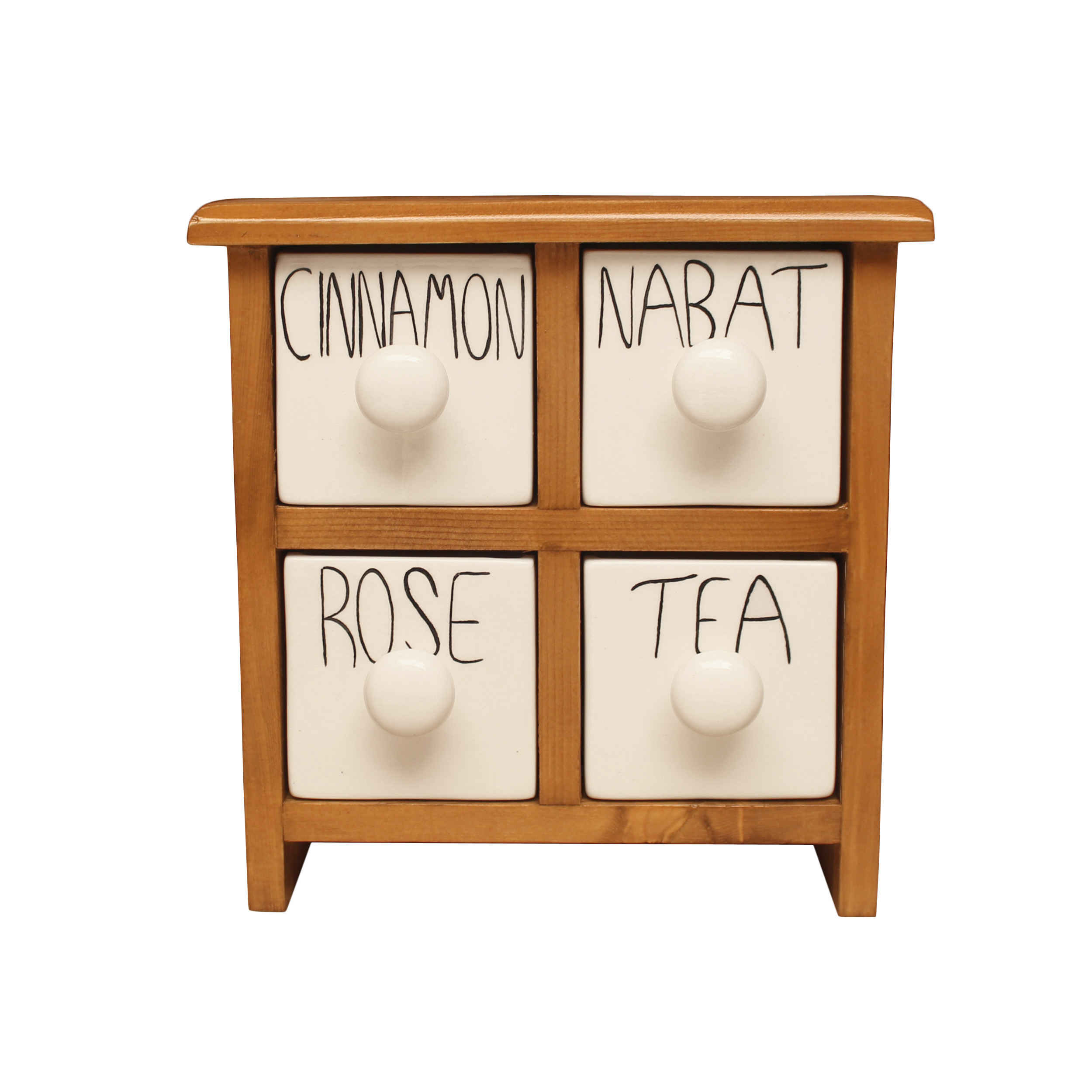 Main image of 手工制作陶瓷抽屉柜——4格带木质盒