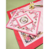 Thumbnail 3: 伊斯兰祈祷垫——粉色天鹅绒Sajadah，复古花卉设计