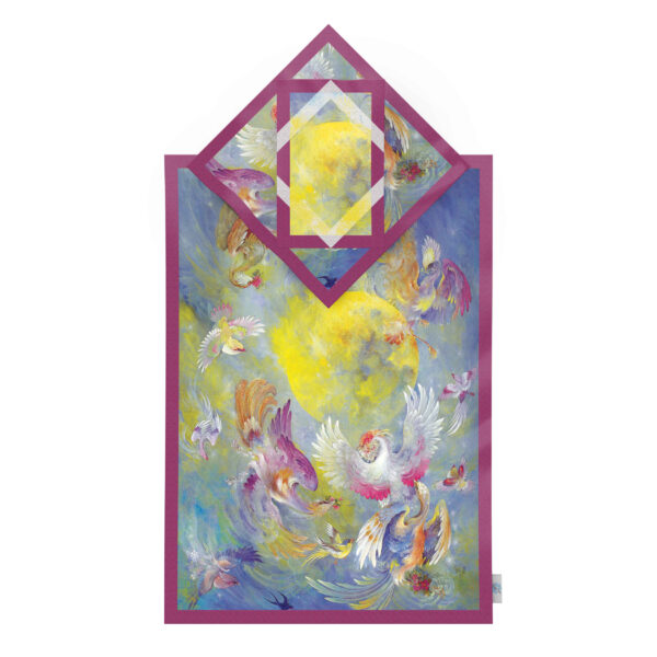 伊斯兰祈祷垫——天鹅绒Sajadah轻便，凤凰设计