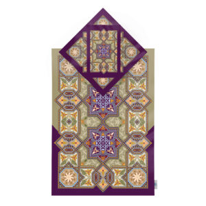 伊斯兰祈祷毯 天鹅绒Sajadah 伊斯利米纹饰 Nour款