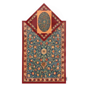 伊斯兰祈祷毯 天鹅绒Sajadah 精美花卉图案