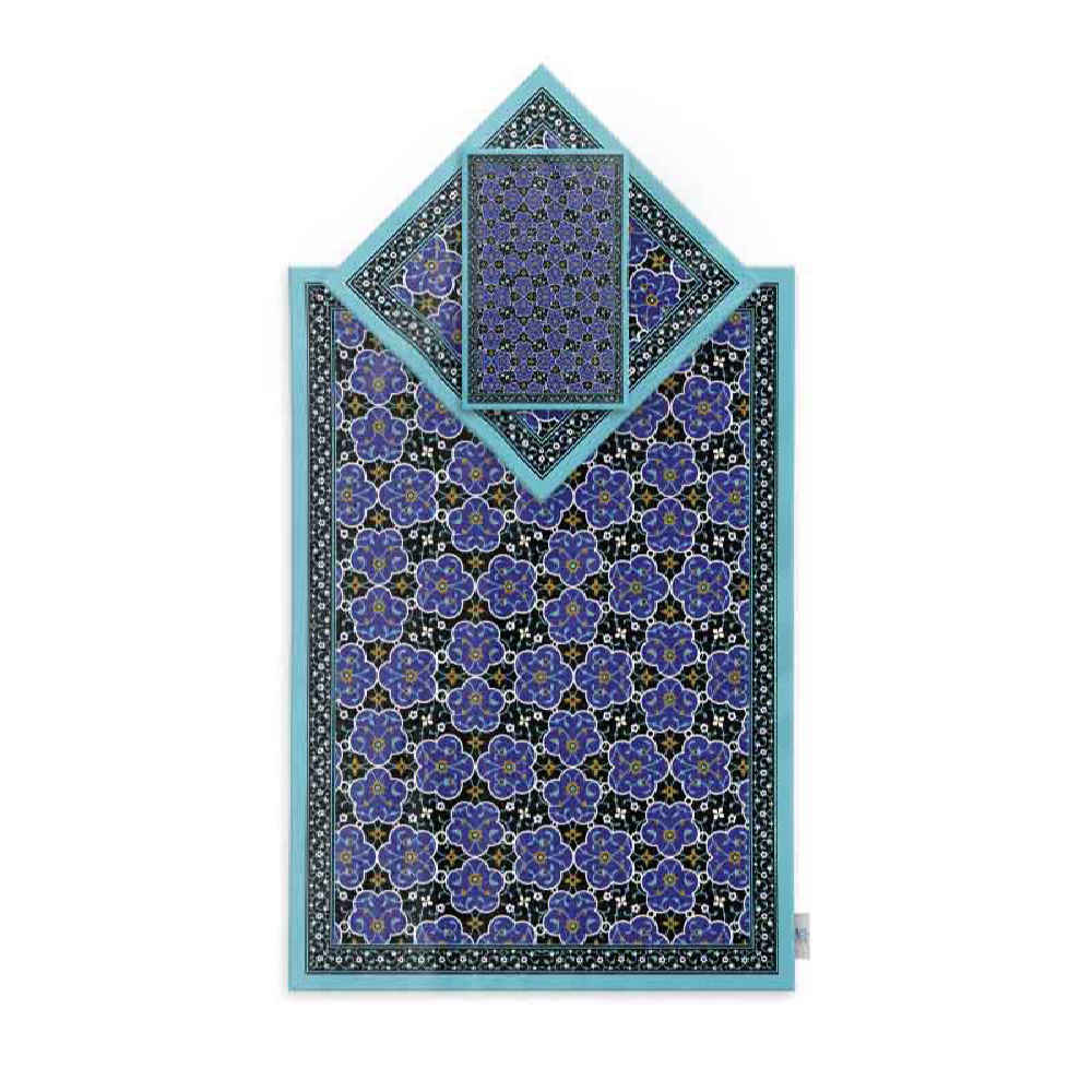 Main image of 伊斯兰祈祷毯 天鹅绒Sajadah 波斯瓷砖图案
