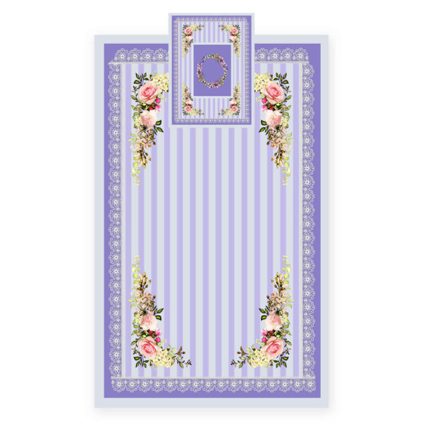 伊斯兰祈祷垫——天鹅绒Sajadah复古花卉图案