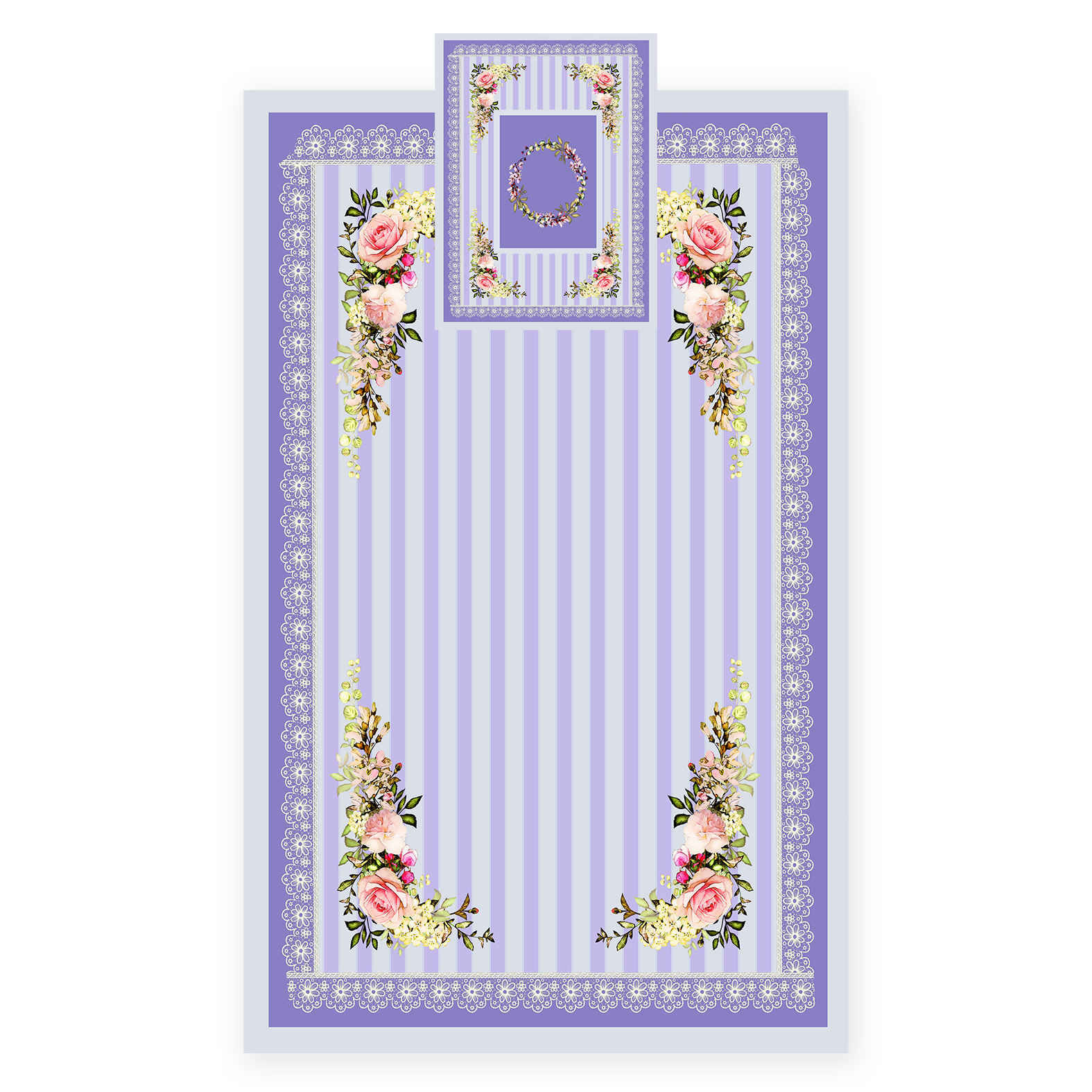 Main image of 伊斯兰祈祷垫——天鹅绒Sajadah复古花卉图案