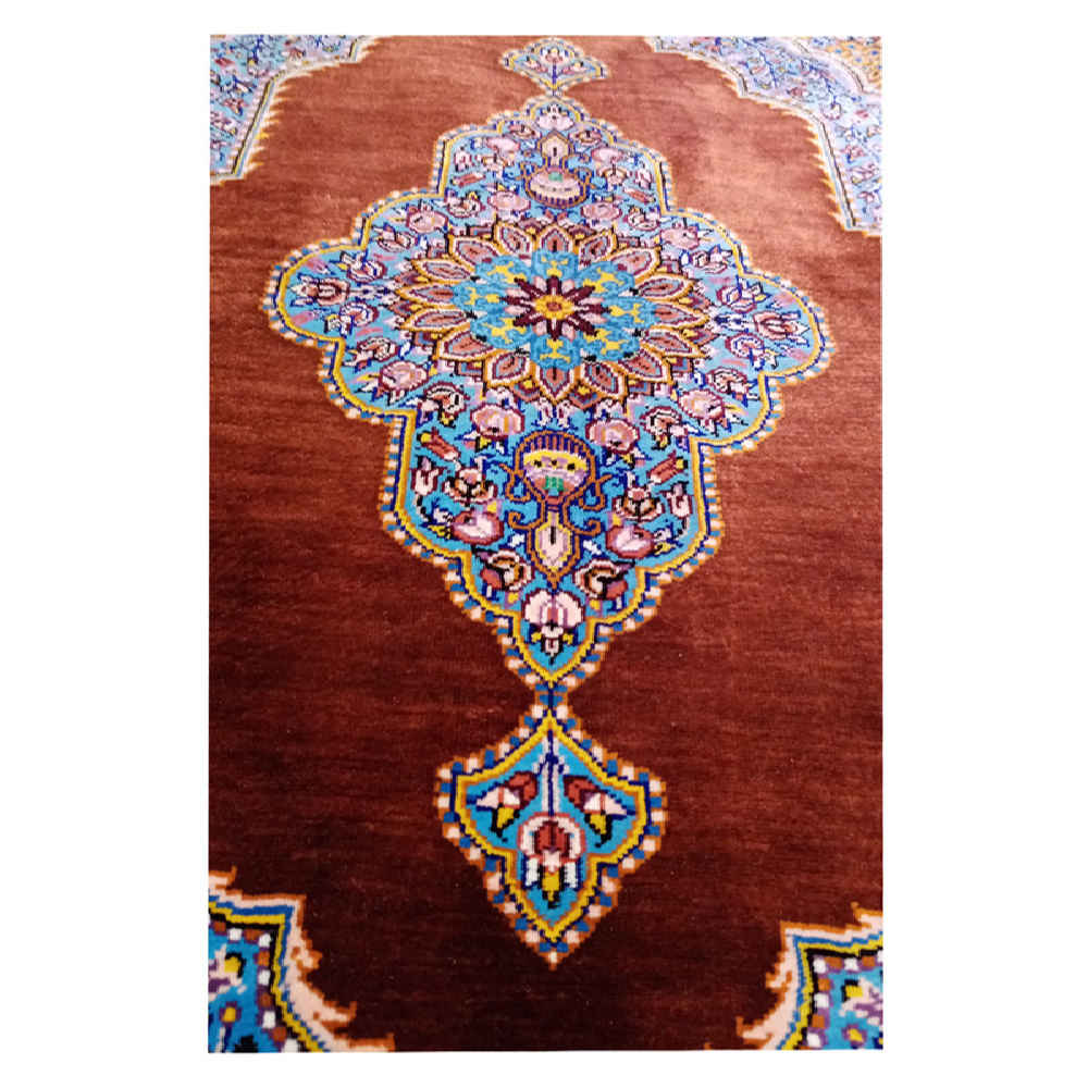 波斯真丝祈祷地毯 手工打结 奢华Sajada