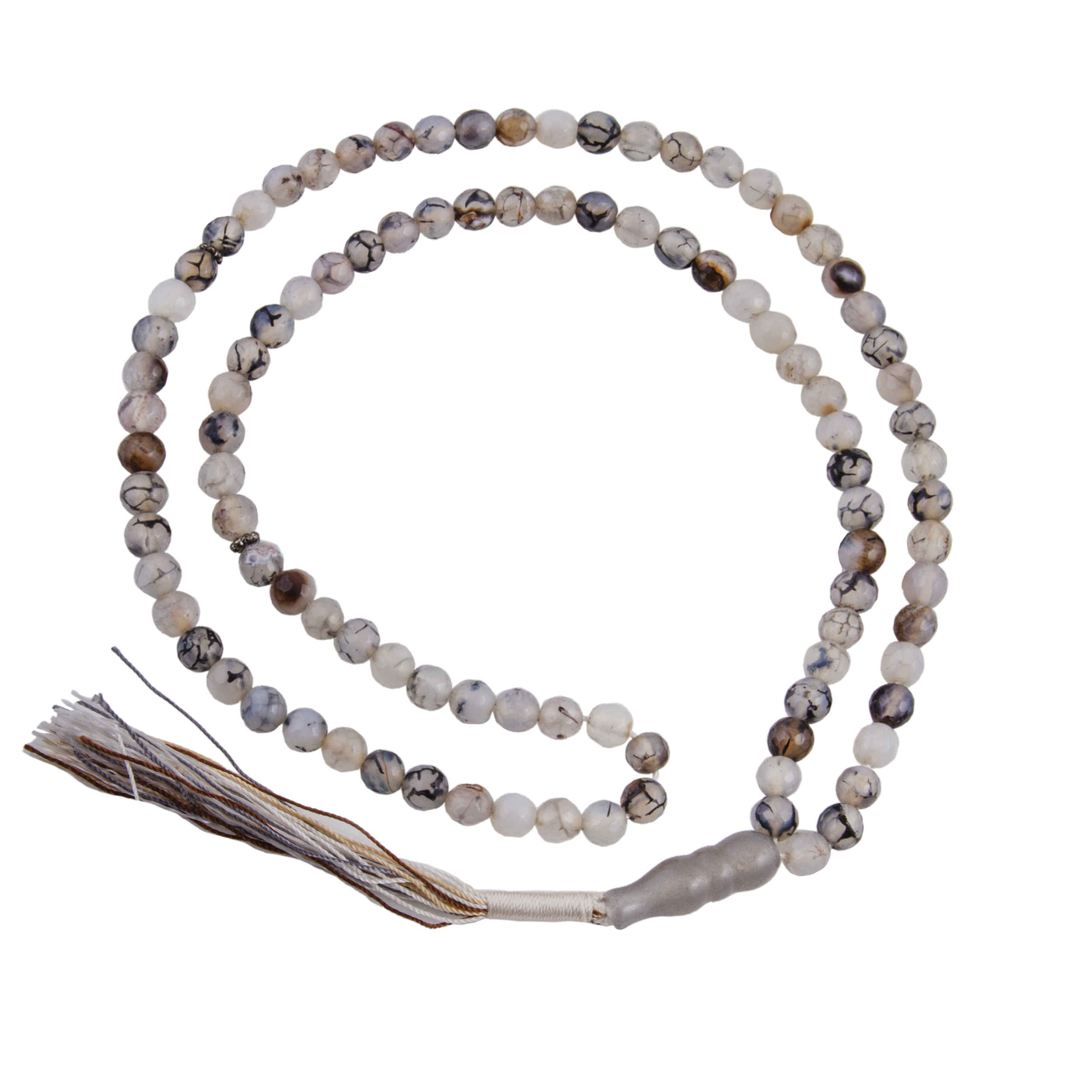 Main image of 伊斯兰玛瑙念珠 Gray —— 101颗祈祷珠 Tasbih