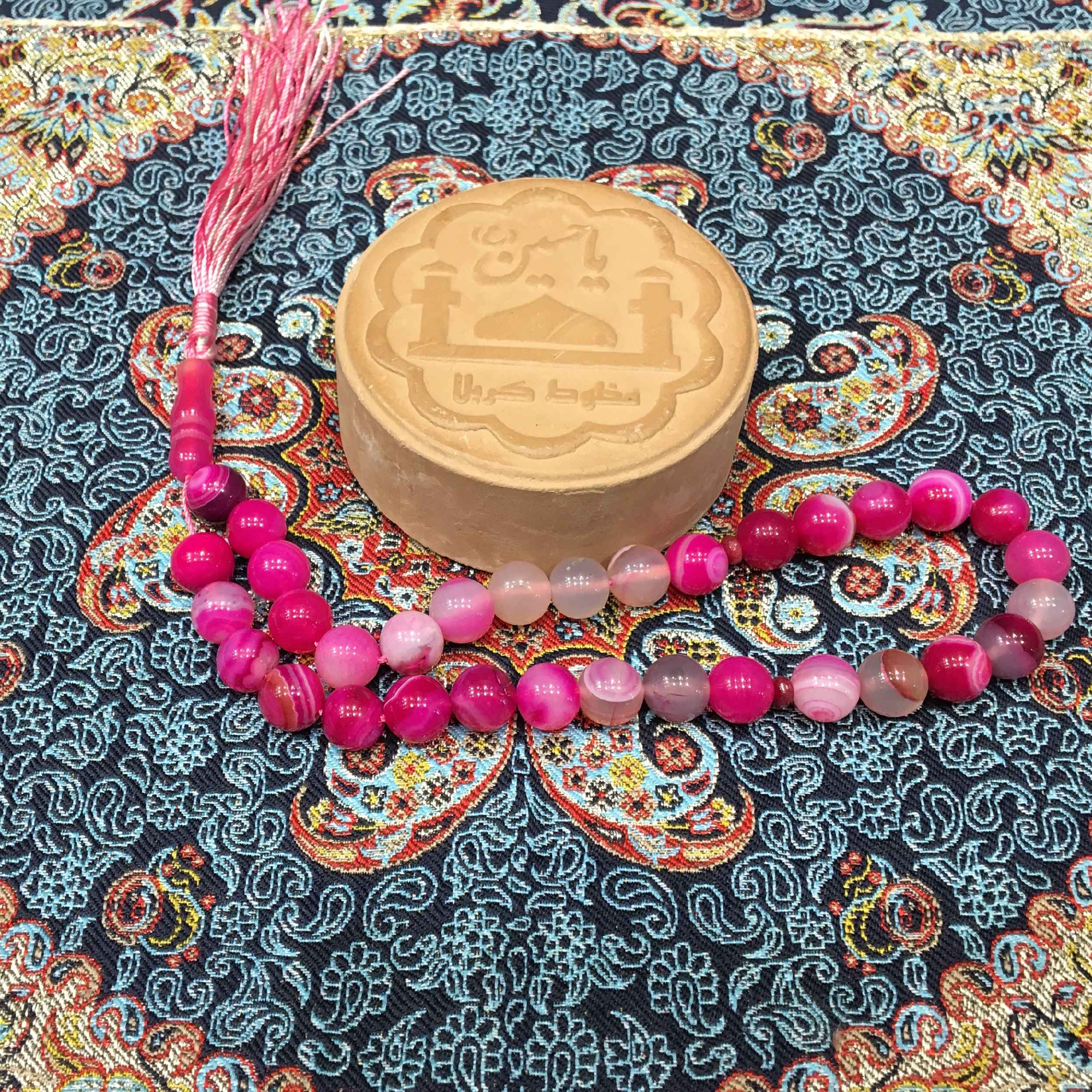 伊斯兰玛瑙念珠 Red —— 33颗祈祷珠 Tasbih