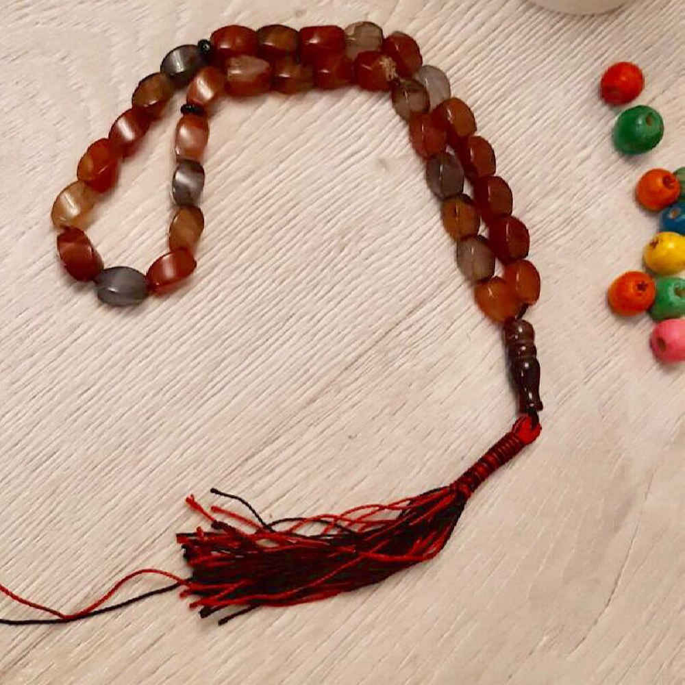 伊斯兰苏莱曼哈基克念珠 Red —— 33颗祈祷珠 Tasbih