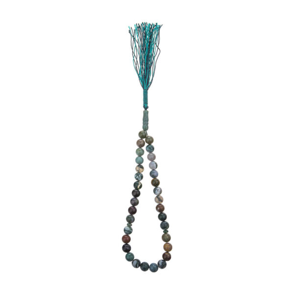 伊斯兰玛瑙念珠 Teal —— 33颗祈祷珠 Tasbih