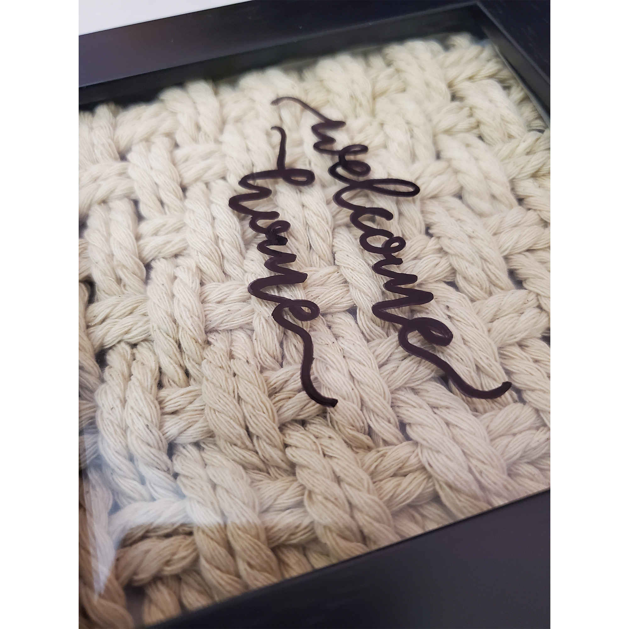 装饰手工墙壁钥匙挂架——欢迎回家