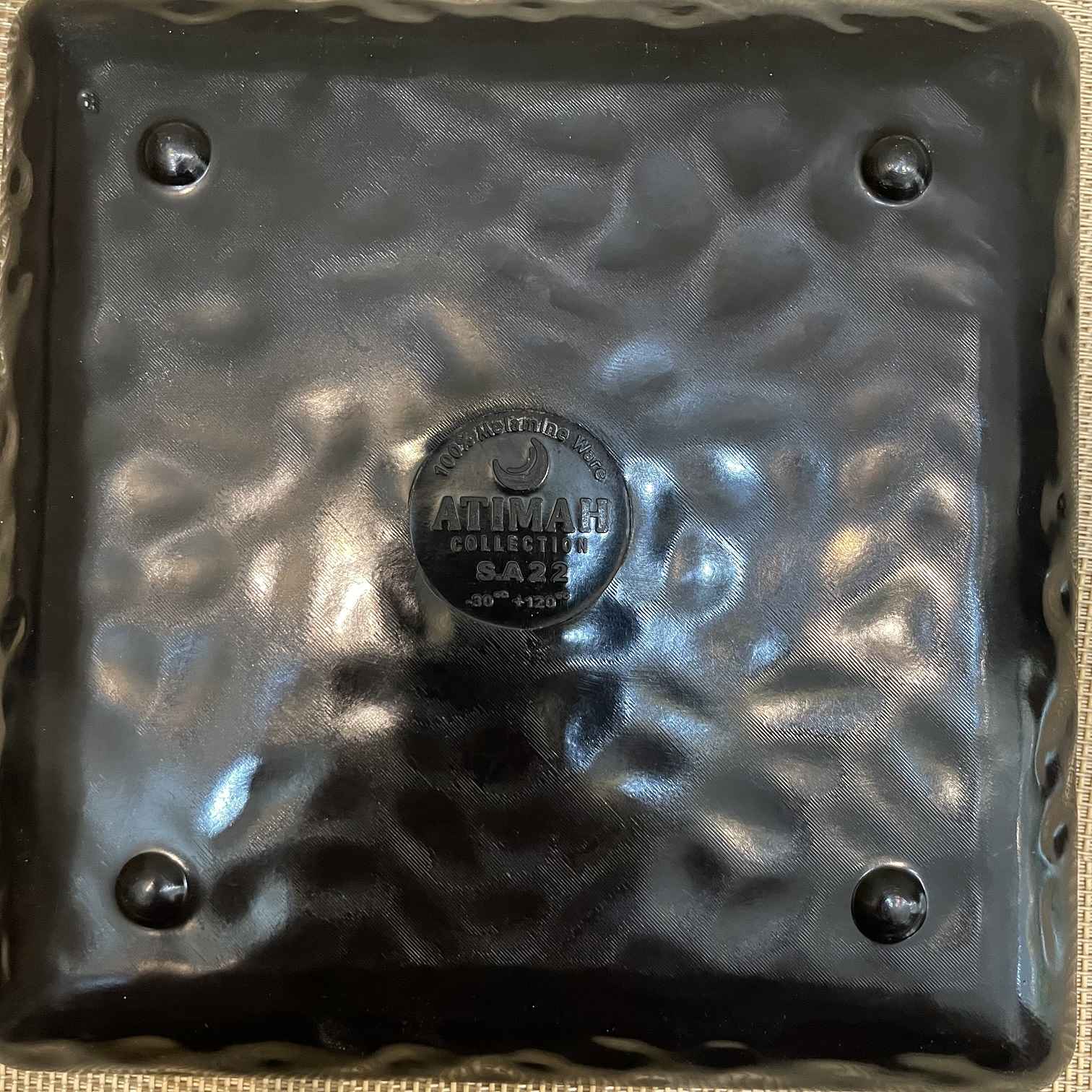 美耐皿餐盘套装 – 可微波炉加热，方形（三件装）