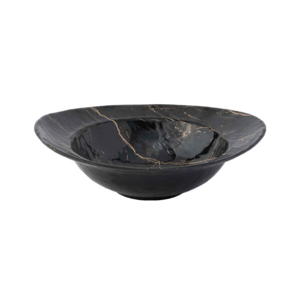 密胺餐具碗套装，微波炉安全 – Marble 型号，2 件套