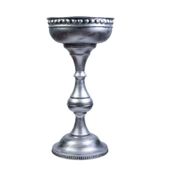 金属展示碗 – 落地支架 Patina 款（用于坚果和香料）