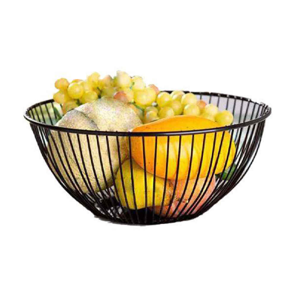 时尚圆形金属线水果篮