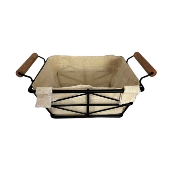 带手柄可拆盖金属线水果篮