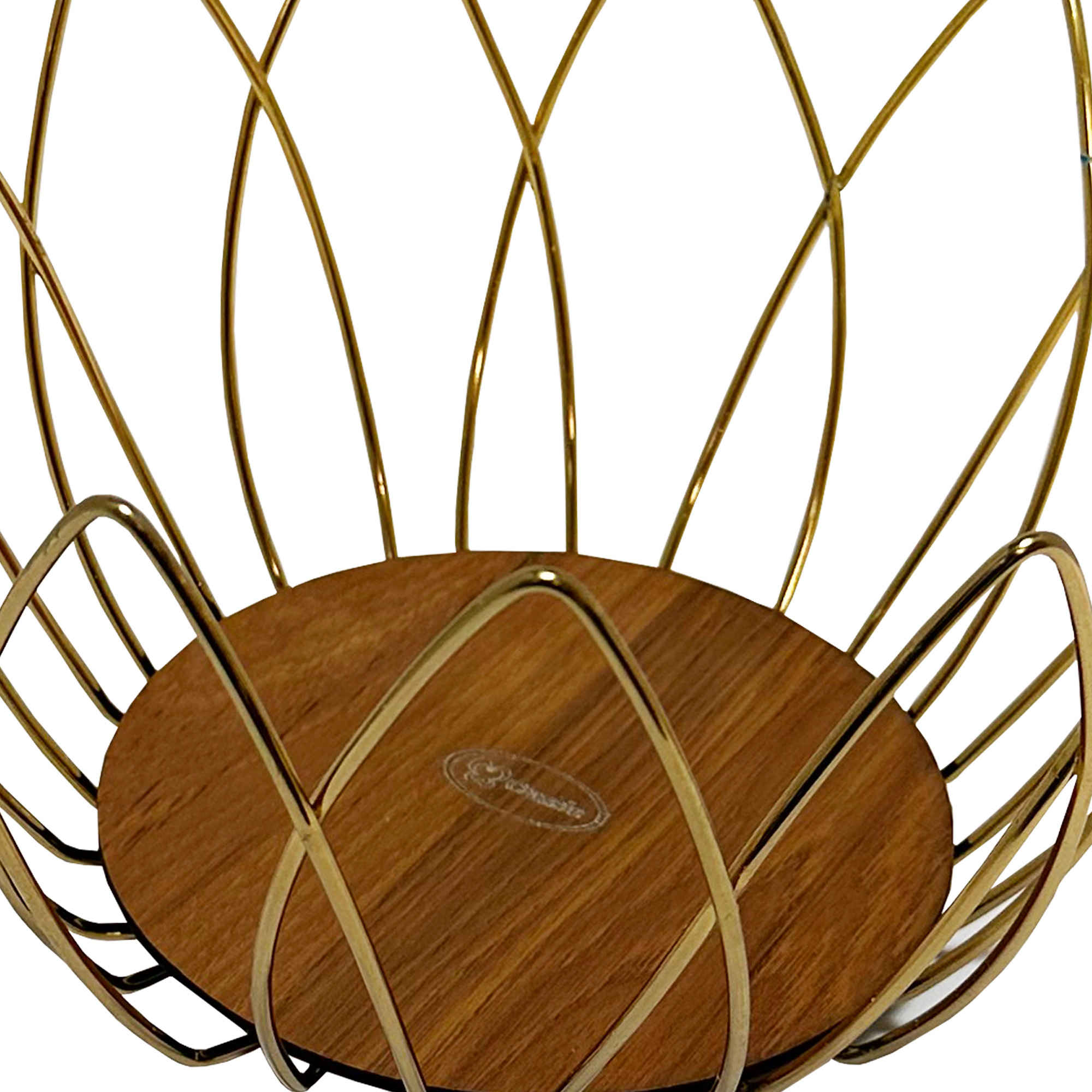 木底金属线水果篮郁金香款