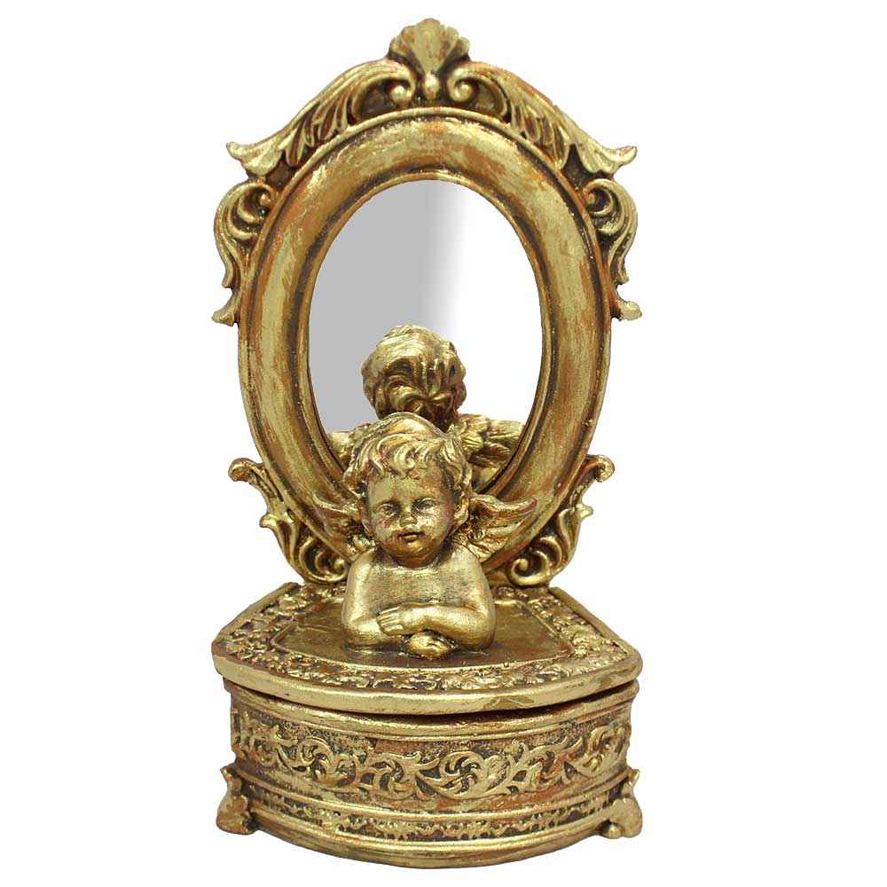 聚酯纤维首饰盒 – 镜面设计款,型号Raha