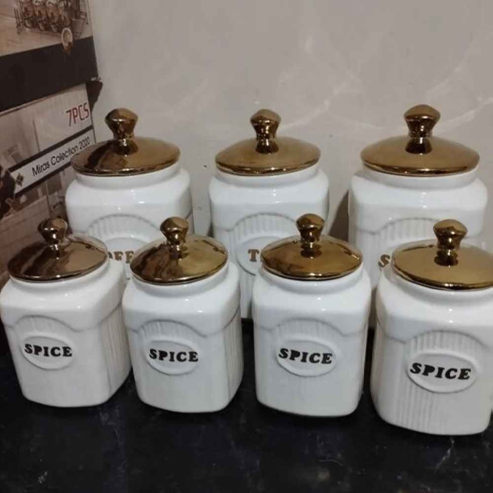 陶瓷雕花密封罐 – 厨房收纳 Mana款