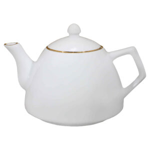 瓷质茶壶 – 金色线条皇家款