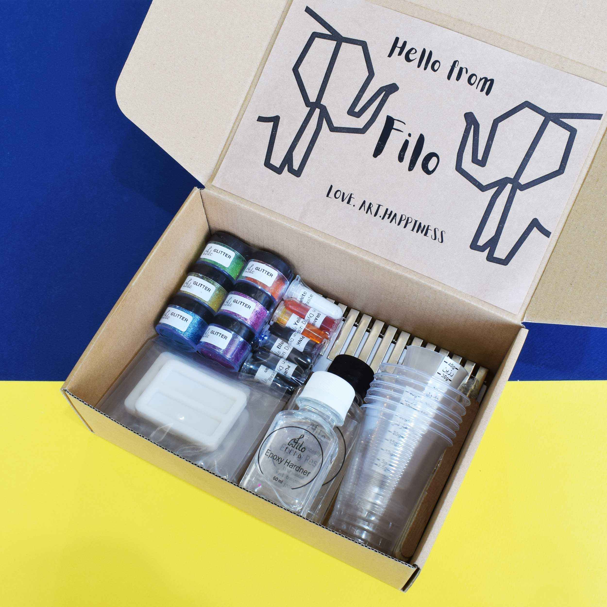 树脂发夹制作套件,含模具及树脂制作用品