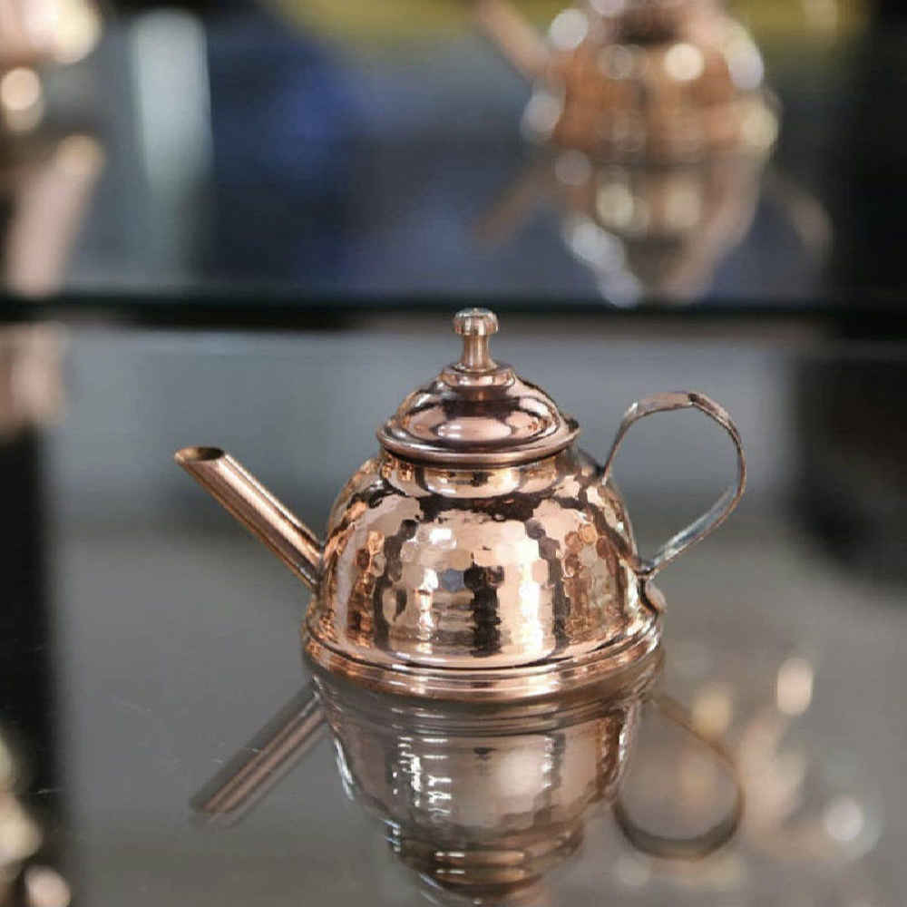 手工藏红花浸泡壶 – 锤纹工艺