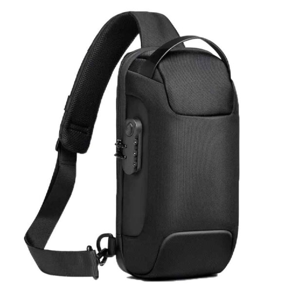 帆布斜挎肩包，时尚 & 实用，男士款