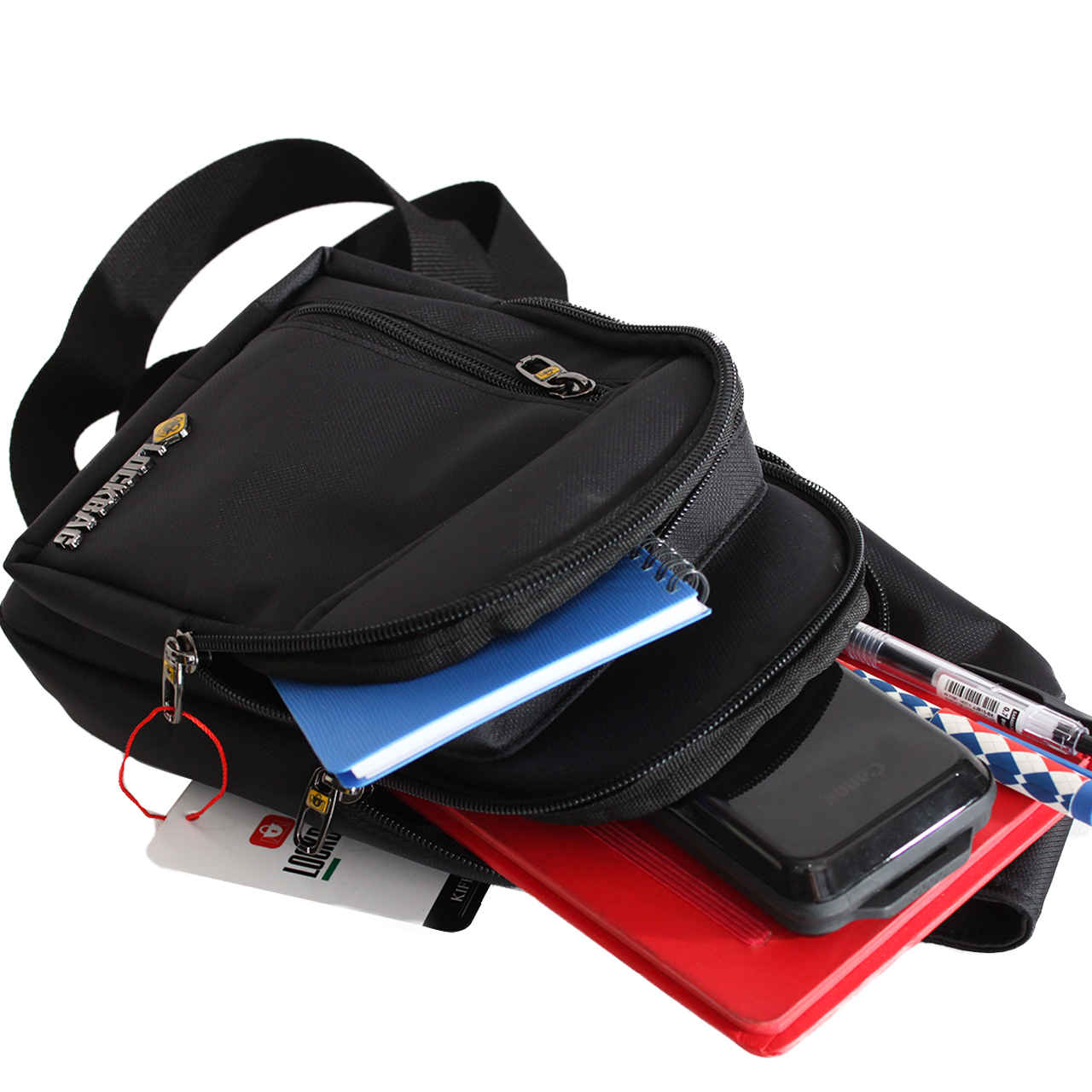 帆布斜挎肩包,时尚 & 实用,适合跑步者 & 徒步者