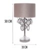 Thumbnail 5: 装饰台灯 – 带布艺鼓形灯罩 水晶球 Rama款