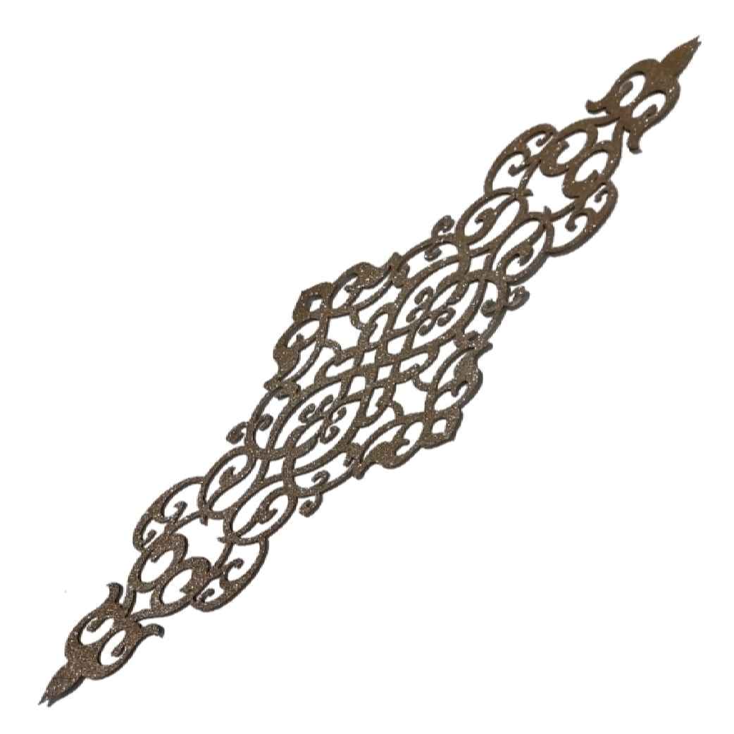 Main image of 餐桌旗 仿皮革 精致闪光设计